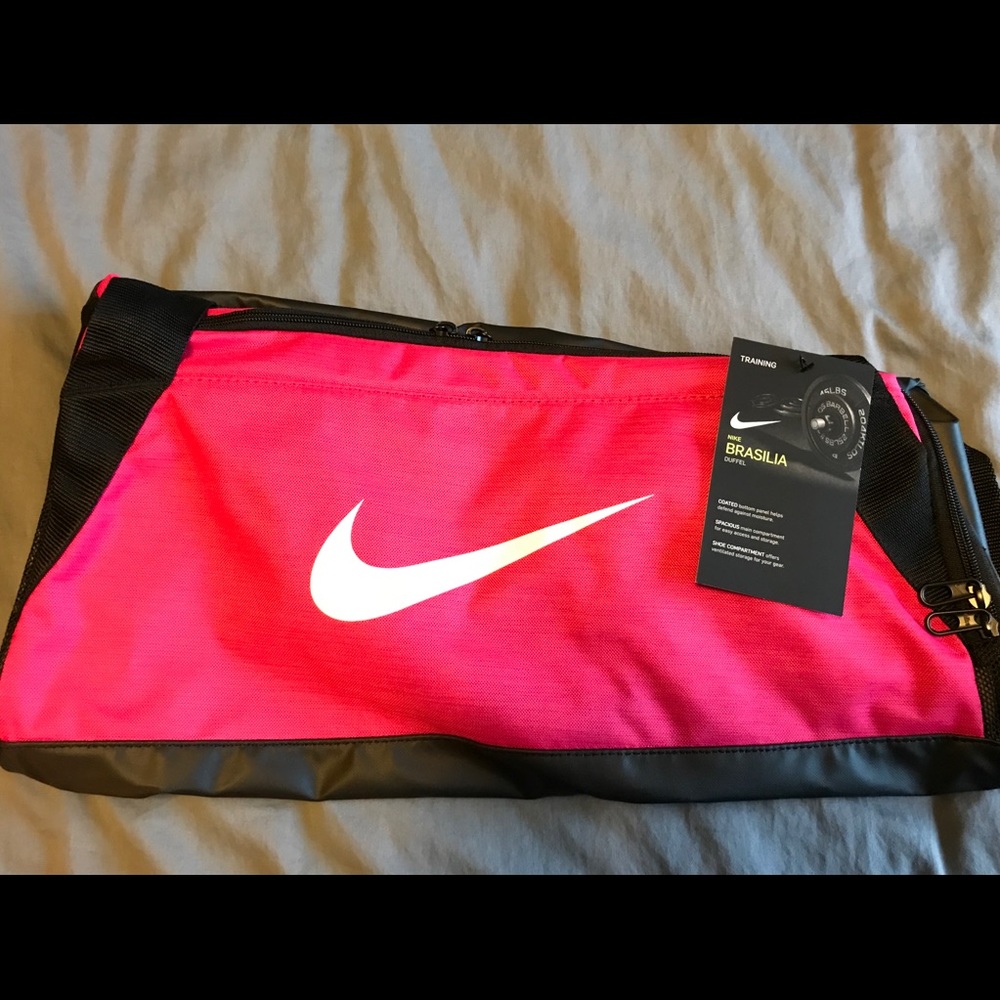 Pink Nike Brasilia Gym Bag